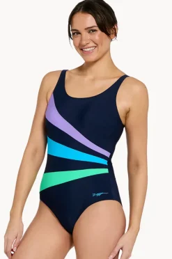 One Pieces|Zoggs Circus Sandon Adjustable Scoopback One Piece Navy/Multi