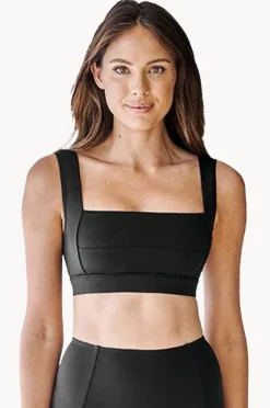 Bikini Tops|Une Piece Classic Square Neck Bralette Black