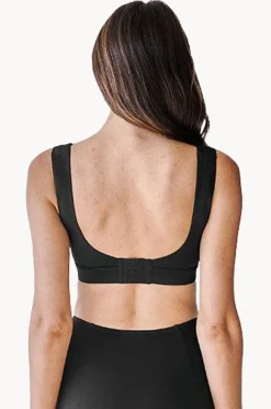 Bikini Tops|Une Piece Classic Square Neck Bralette Black