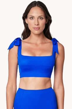 Bikini Tops|Une Piece Classic Square Neck Bralette Blue
