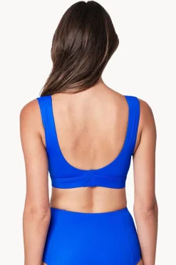 Bikini Tops|Une Piece Classic Square Neck Bralette Blue