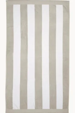 Towels|Towels|Bambury Classic Stripe Egyptian Cotton Towel Pebble