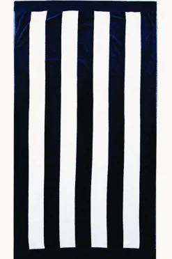 Towels|Towels|Bambury Classic Stripe Egyptian Cotton Towel Navy