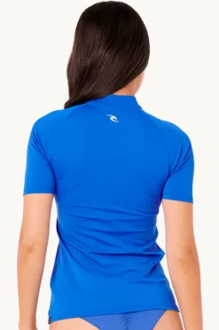 Rashies & Sunsuits|Rip Curl Classic Surf Short Sleeve Suntop Bright blue