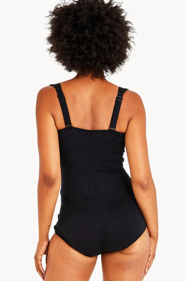 One Pieces|Capriosca Classique Retro One Piece Black