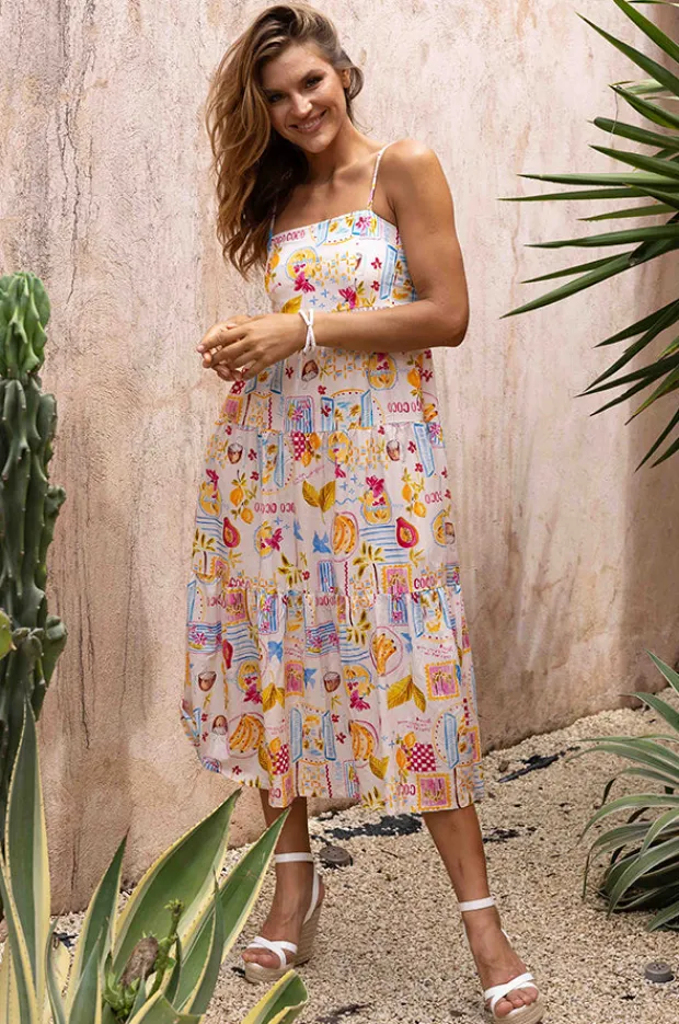 Dresses|Go Girl Coco Vacay Ellie Midi Dress Blush