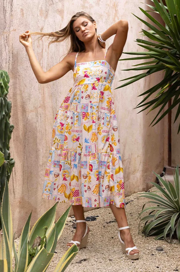 Dresses|Go Girl Coco Vacay Ellie Midi Dress Blush