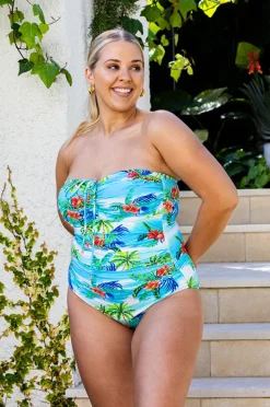 One Pieces|Baku Cocos Islands Bandeau One Piece White