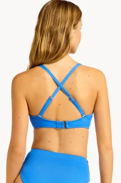 Bikini Tops|Seafolly Collective F Cup Wrap Front Bra Sapphire