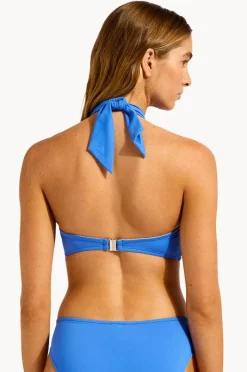 Bikini Tops|Seafolly Collective Halter Bandeau Sapphire