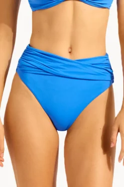 Bottoms|Seafolly Collective High Waist Wrap Pant Sapphire