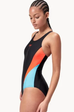 One Pieces|Speedo Colourblock 2.0 One Piece Black/Red