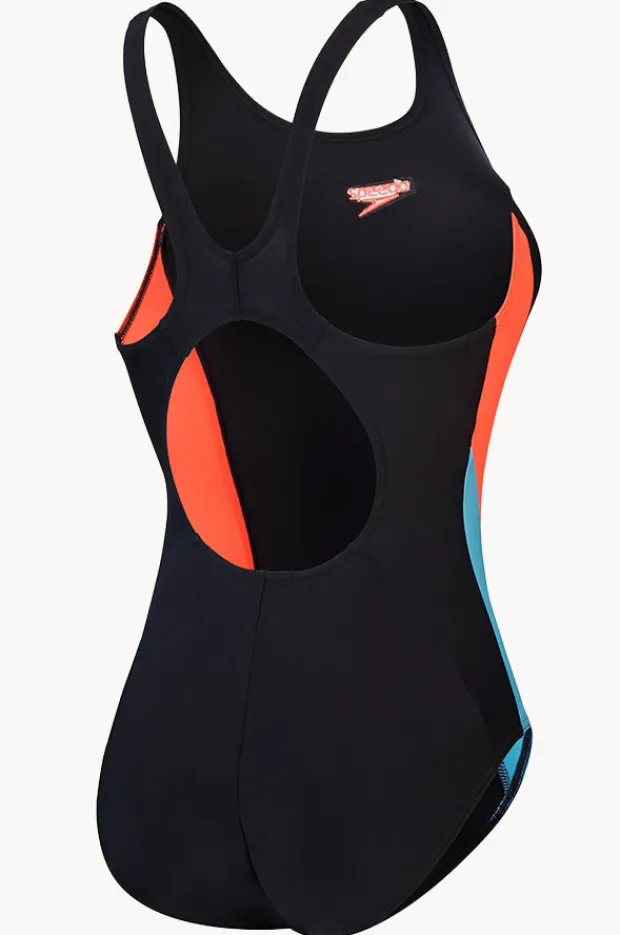 One Pieces|Speedo Colourblock 2.0 One Piece Black/Red