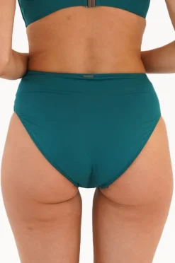 Bottoms|Moontide Contours High Ruched Front Pant Evergreen