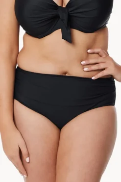 Bottoms|Moontide Contours High Ruched Front Pant Black