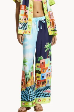 Pants|Seafolly Cuba Pant Turquoise