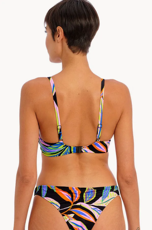 Bikini Tops|Freya Desert Disco F Cup Plunge Bra Black/Multi