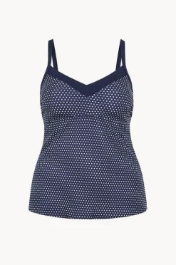 Tankini Tops|Capriosca Dots F/G Cup Tankini Separate Navy