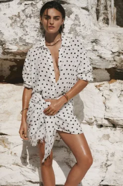 Overswim|Sea Level Dottie Cruise Shirt Coconut