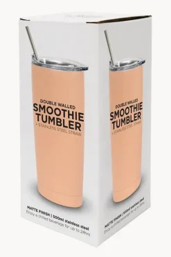 Gifts|Drinkware|Annabel Trends Double Wall Smoothie Cup 500ml Peach
