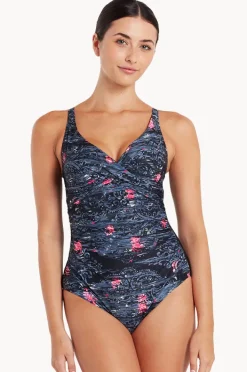 One Pieces|Zoggs Dusk Mystery Classic Back One Piece Black/Grey