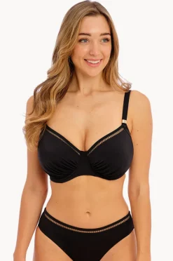 Bikini Tops|Fantasie East Hampton H Cup Gathered Bra BLACK