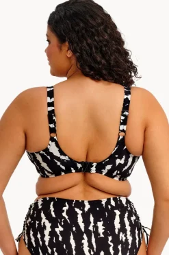 Bikini Tops|Elomi Swimwear Echo Shell G Cup Plunge Bra BLACK