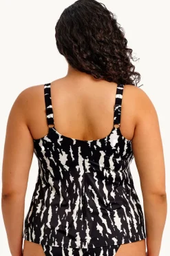 Tankini Tops|Elomi Swimwear Echo Shell Moulded Tankini Separate BLACK