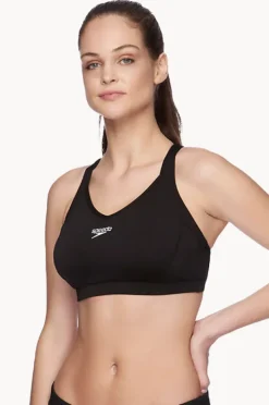 Bikini Tops|Speedo Eco Endurance+ Cross Trainer Racer Top BLACK