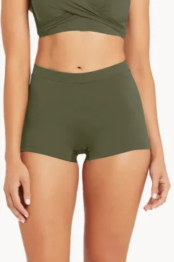 Bottoms|Sea Level Eco Essentials Boyleg Pant Khaki