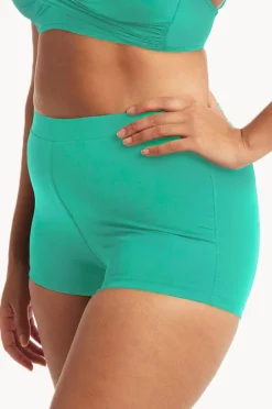 Bottoms|Sea Level Eco Essentials Boyleg Pant Evergreen