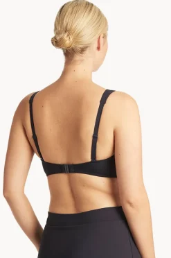 Bikini Tops|Sea Level Eco Essentials Cross Front Bra Night sky