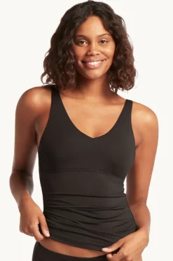 Tankini Tops|Sea Level Eco Essentials D/DD Cup Tankini Separate Black