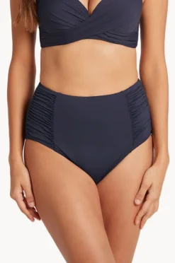 Bottoms|Sea Level Eco Essentials Gathered High Waist Pant Night sky