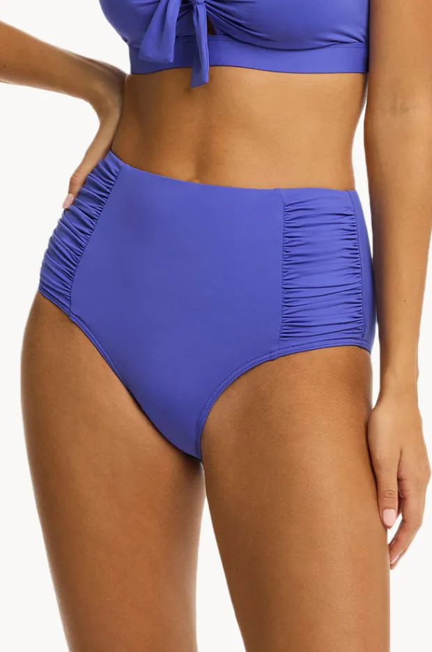 Bottoms|Sea Level Eco Essentials Gathered High Waist Pant Iris