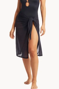 Sarongs|Sea Level Eco Essentials Mesh Swim Wrap Night sky