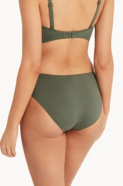 Bottoms|Sea Level Eco Essentials Mid Bikini Pant Khaki