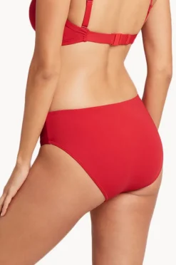 Bottoms|Sea Level Eco Essentials Mid Bikini Pant Red