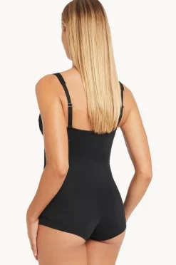 One Pieces|Sea Level Eco Essentials Twist Front Boyleg One Piece Black