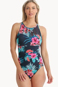 One Pieces|Jantzen Eden East Cross Strap One Piece Ink