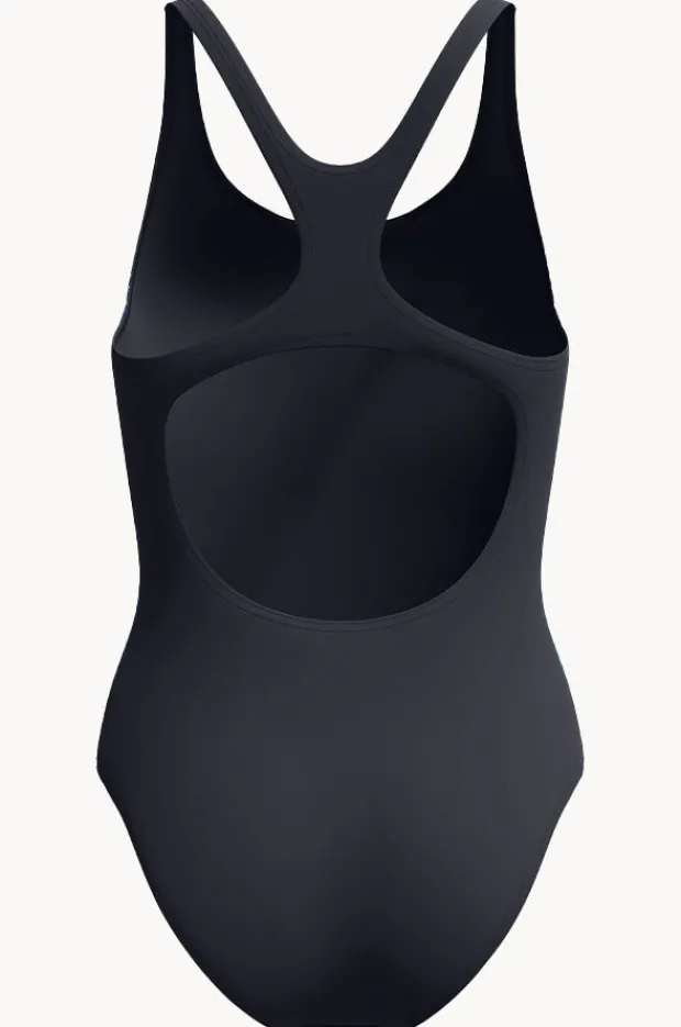 One Pieces|Speedo Engineered Print Butterfly Back One Piece Black/Cobalt