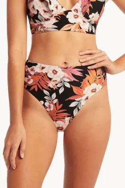 Bottoms|Sea Level Escape Retro High Waist Pant Black