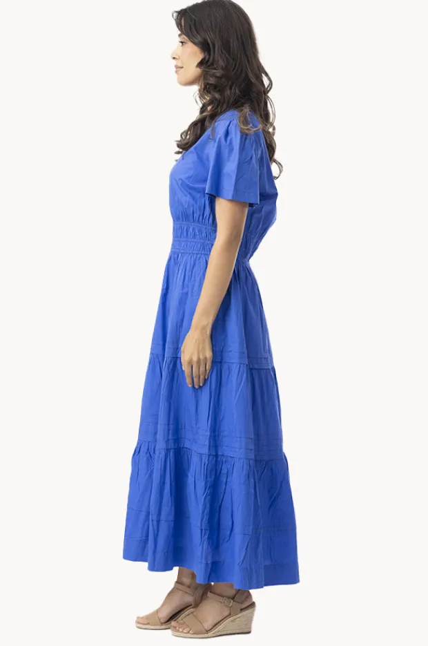 Dresses|Orientique Essentials Poplin Maxi Dress Blue
