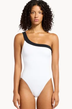 One Pieces|Jets Eternal One Shoulder One Piece White