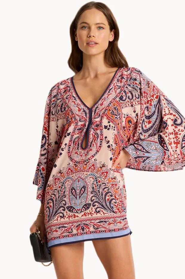 Dresses|Monte u0026 Lou Faith Mini Dress Red/Blue