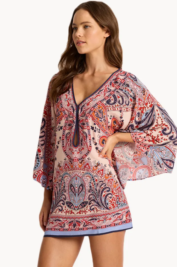 Dresses|Monte u0026 Lou Faith Mini Dress Red/Blue