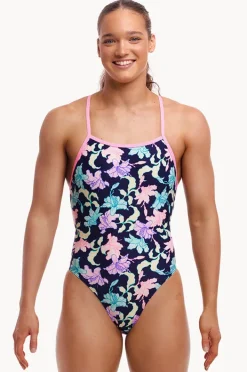 One Pieces|Funkita Fast Flow Tie Me Tight One Piece Navy/multi