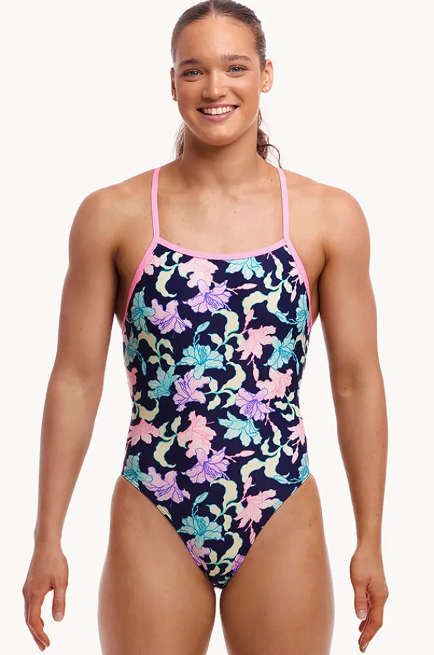 One Pieces|Funkita Fast Flow Tie Me Tight One Piece Navy/multi