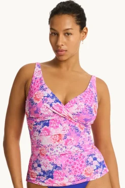 Tankini Tops|Sea Level Fiesta Cross Front Tankini Separate Pink