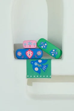 Travel|Annabel Trends Fiesta Heart Safe Keeper Blue/pink